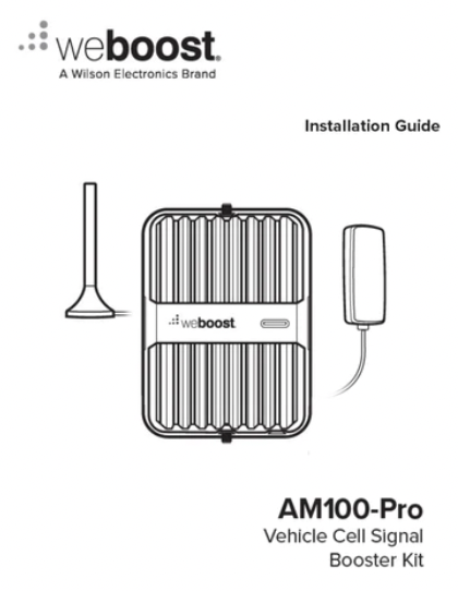 weboost am100 signal booster user manual